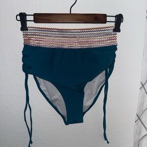 Teal High-Waisted Bikini Bottoms